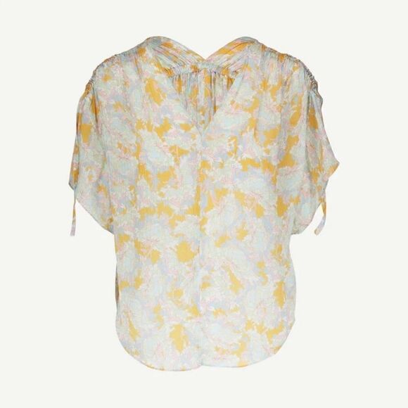 VINCE Lotus Ruched Dolman Sleeve Silk
Blouse, Small
Size: XXS Vince
NWT - Picture 9 of 9